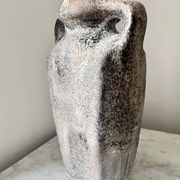 Vintage German Lava Style Grey Brown Amphora Vase, West Germany 1970s