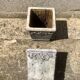 Lot of 2 cement fiber planters