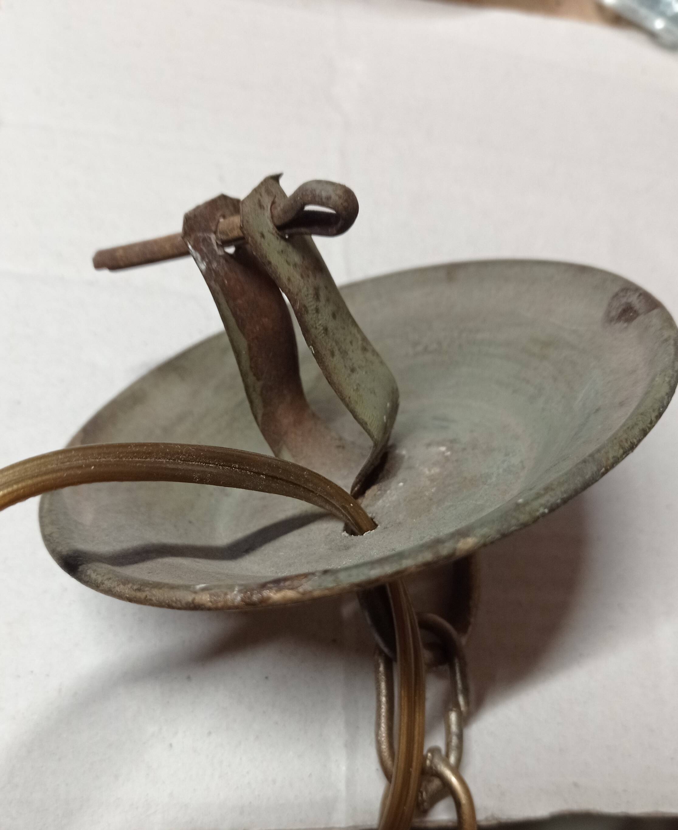 Bronze Cross Chandelier, 1940s