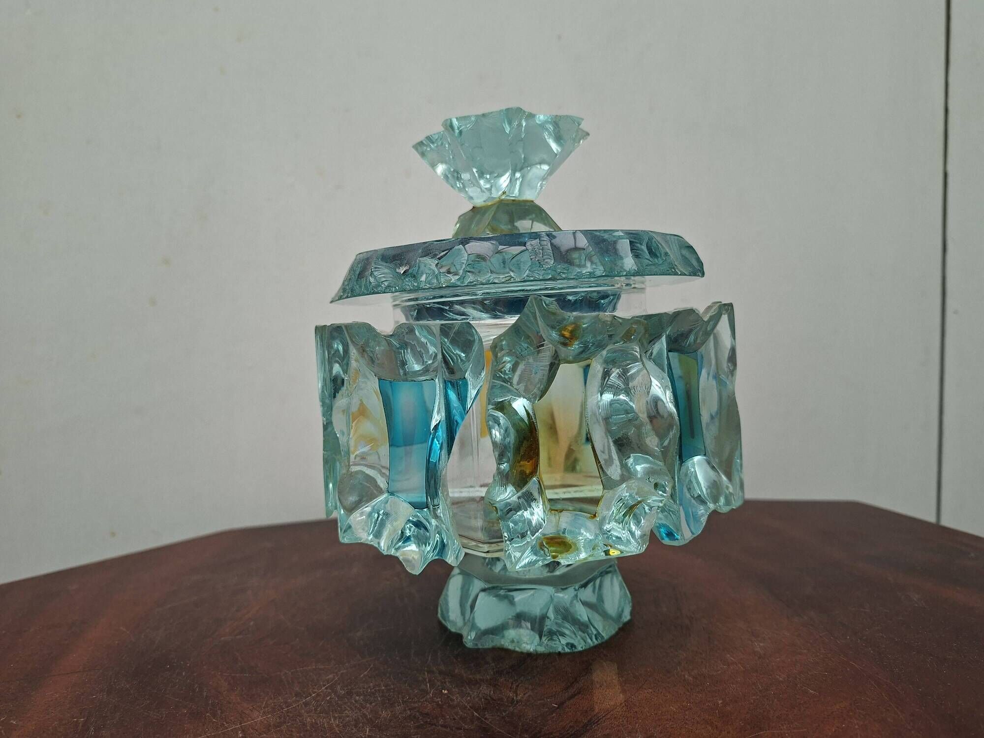 Bonbonnière en verre de sable