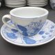 Set of cups and saucers Blue China