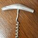 Silver metal corkscrew