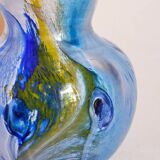 Vase glass paste of the glassmakers of Maure Vieil Mick and Bob Le Bleïs 80s