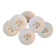Badonviller Lunéville k&g flat faience plates vintage tulip decor