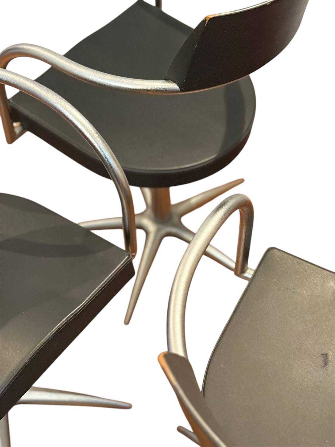 Rare set of 4 "Techno" armchairs – Philippe Starck for Maletti / L'Oréal,