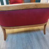 Burgundy velvet salon Swan neck