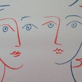 Pablo Picasso: Couple with a Dove - Signed Lithograph