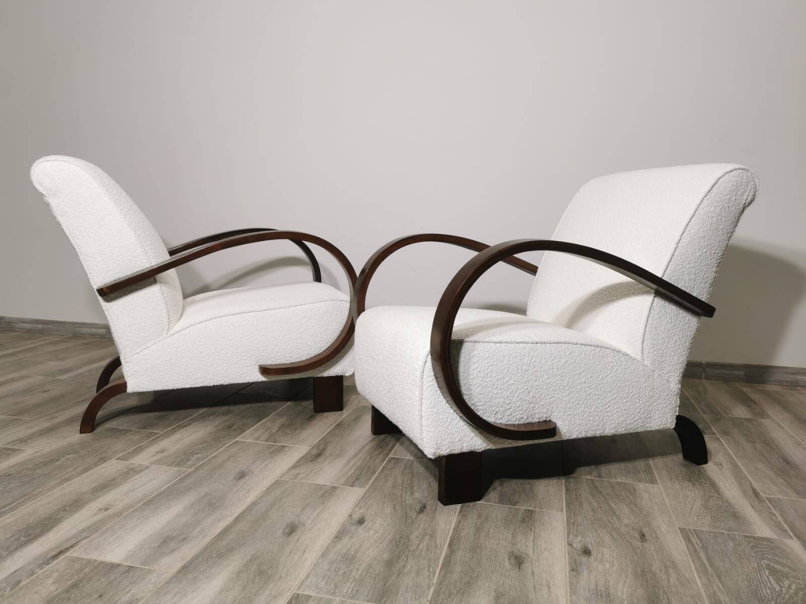 Armchairs by Jindrich Halabala, 1940s