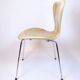 Set of eight Seven chairs - Model 3107 - natural leather - Arne Jacobsen - Fritz Hansen