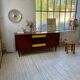 Scandinavian modernist teak sideboard with 4 drawers