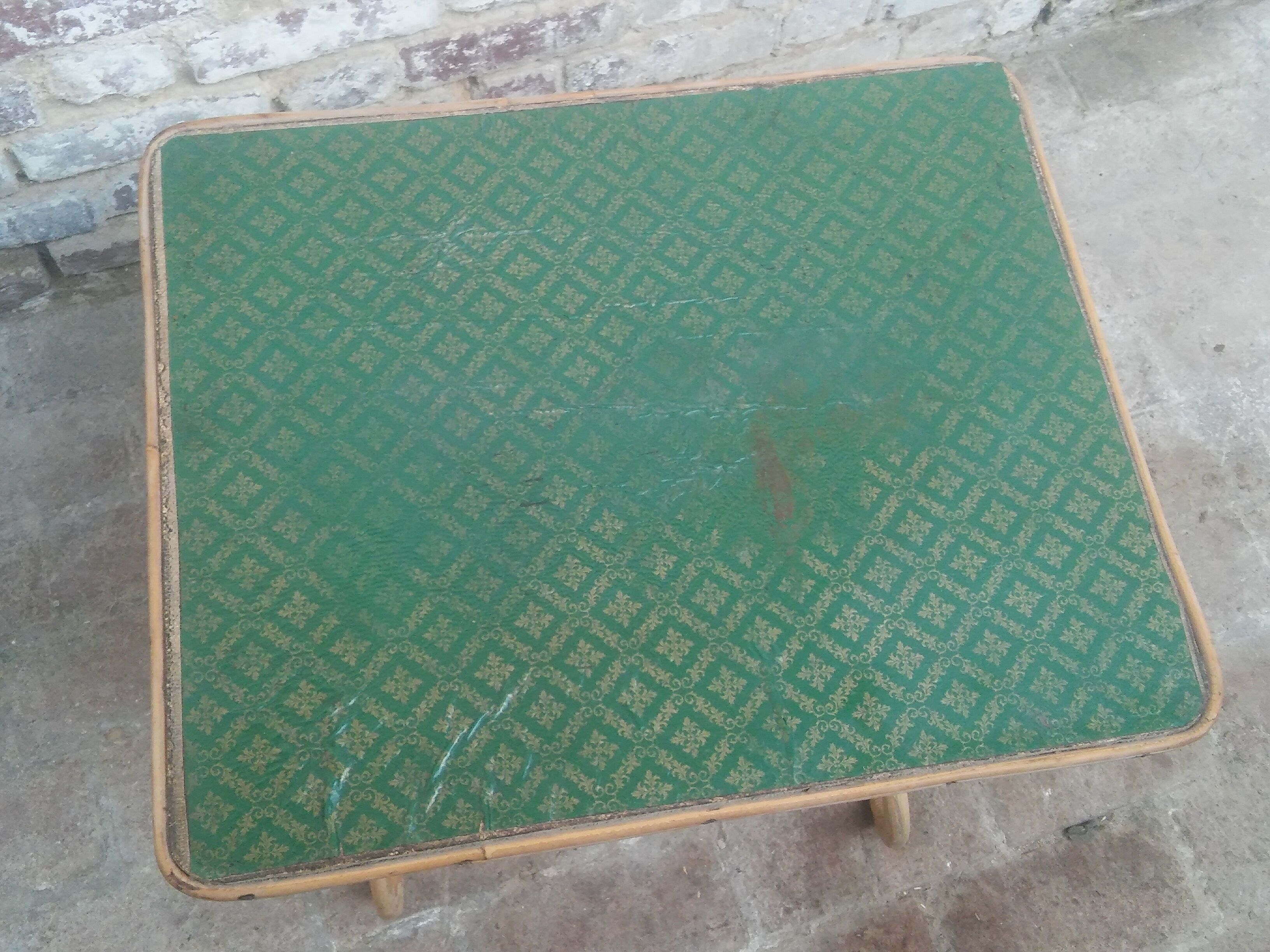 Rattan coffee table 1950