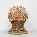 Emmanuelle chair, bamboo peacock throne
