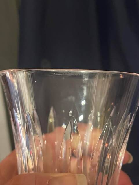 Vase medicis sevres en cristal taille