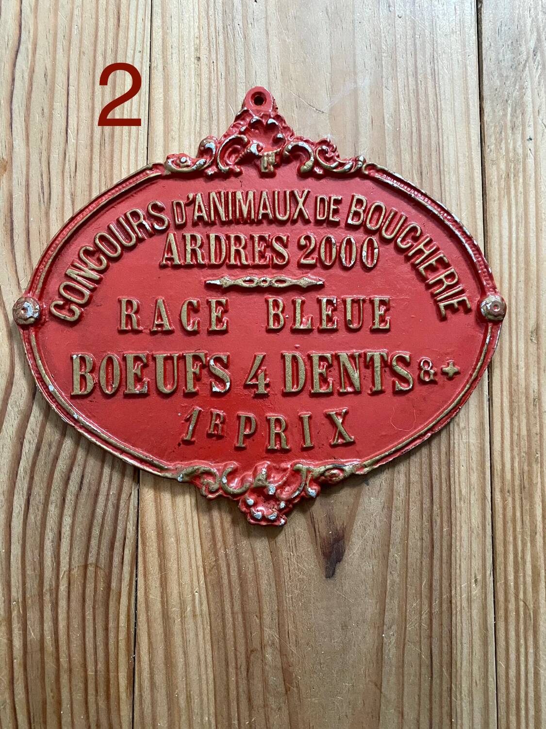 Agricultural competition plate year 2000 model 2