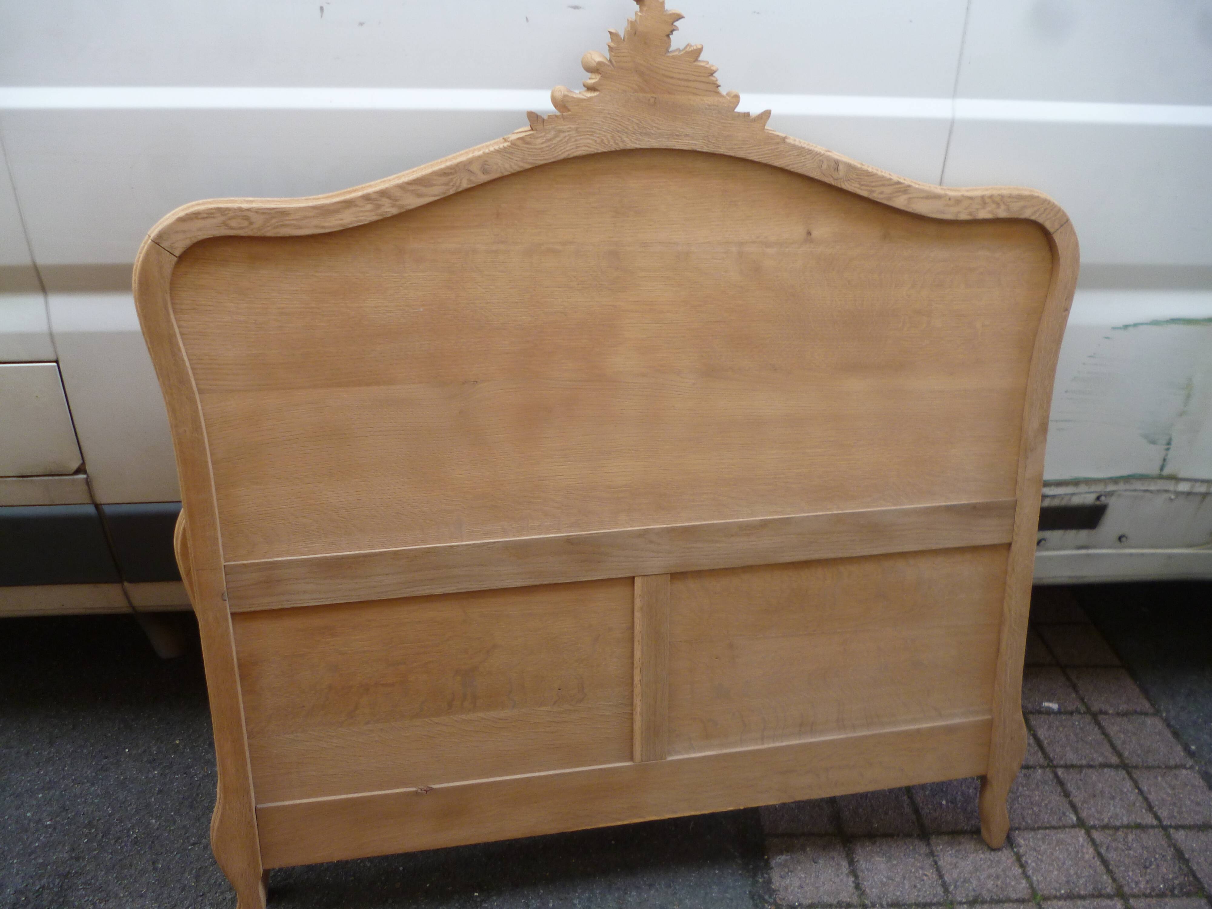 Louis xv oak bed