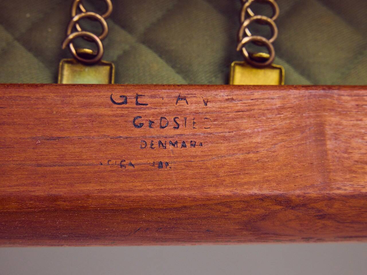 3 seater sofa by Hans Wegner for Getama, modell GE 290 in teak