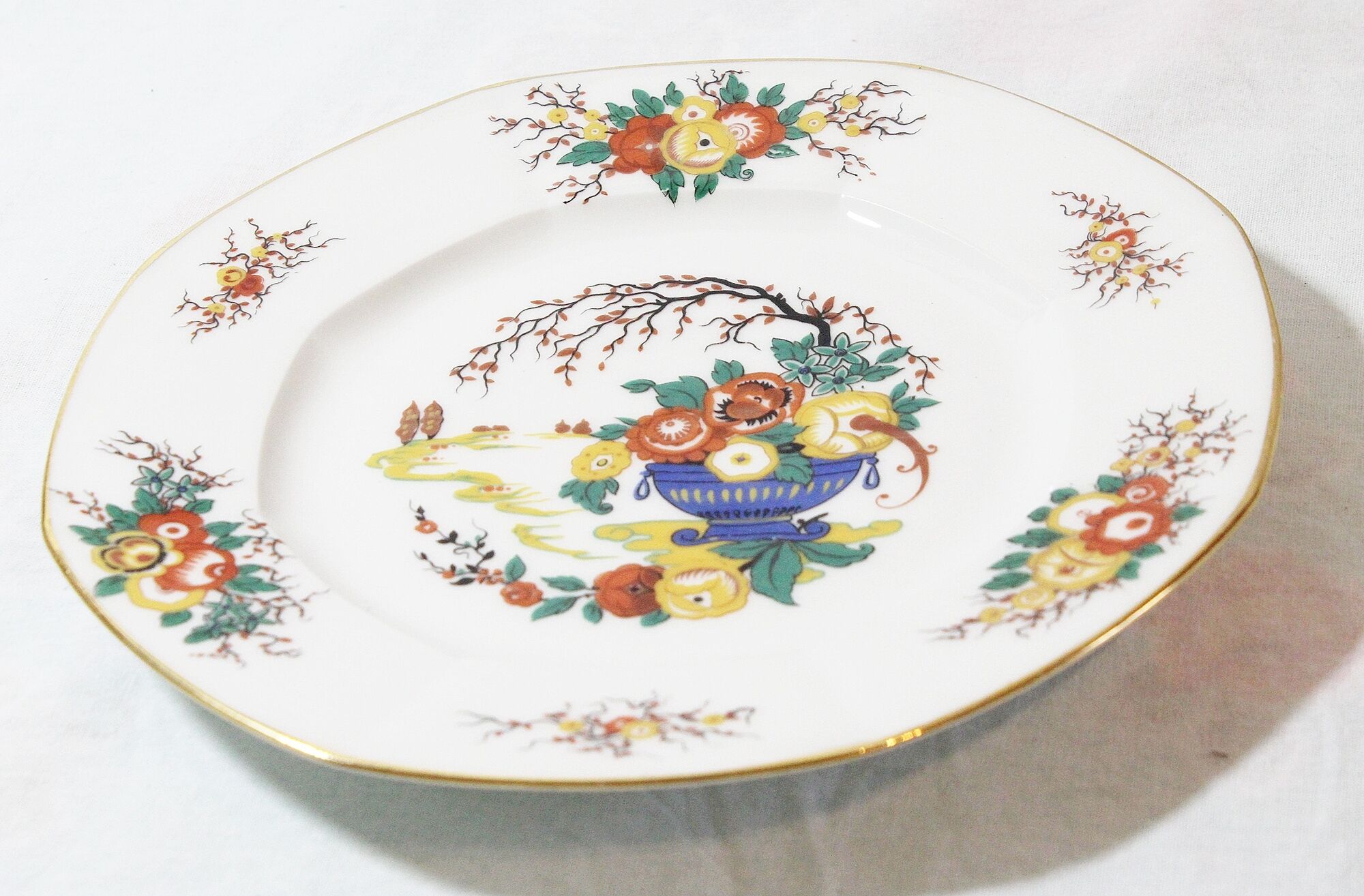 Lot of 6 porcelain dessert plates from Limoges WG and Co.