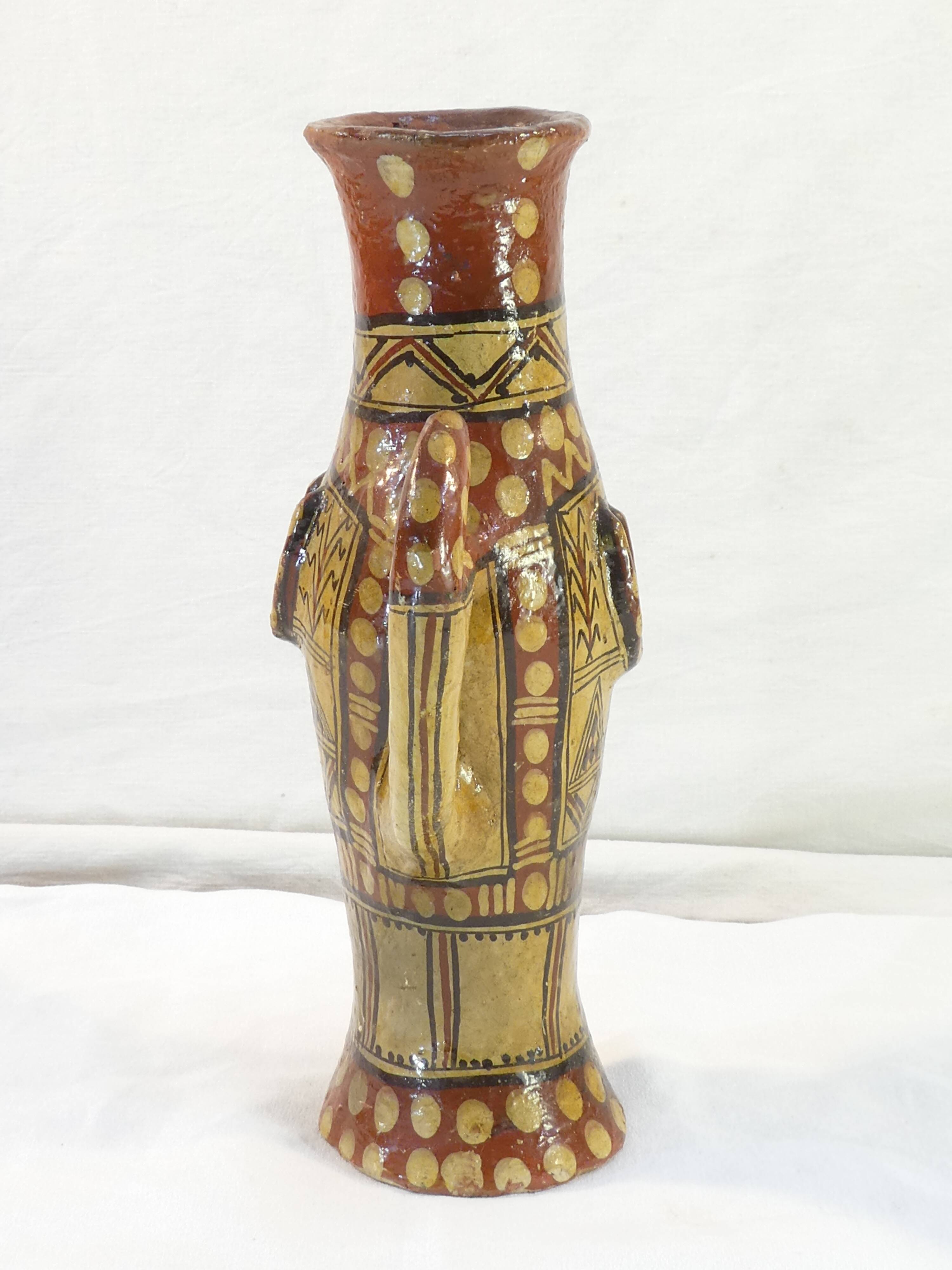Terracotta amphora vase Pottery Berbere Kabyle IDEQQI