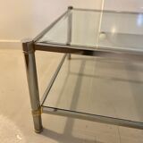 Table basse double plateau verre