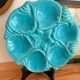 Vintage Vallauris oyster and shell set, 1960s/70s, majolica model