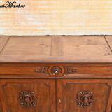 Buffet, commode, écritoire de propriété en acajou de style restauration, début XIXème