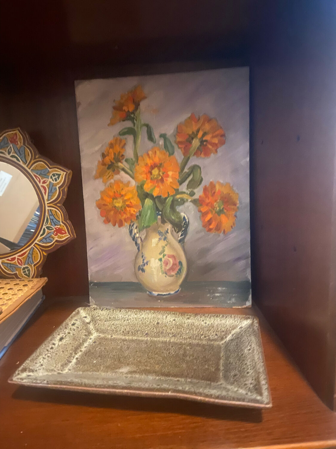 Vintage oil still life