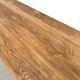 Large refectory table in solid pine and beech, with an X-shaped base.