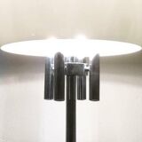 Italian space-style floor lamp from the 1960s with a stone base.