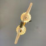 Venetian chandelier in murano glass and brass circa 1950