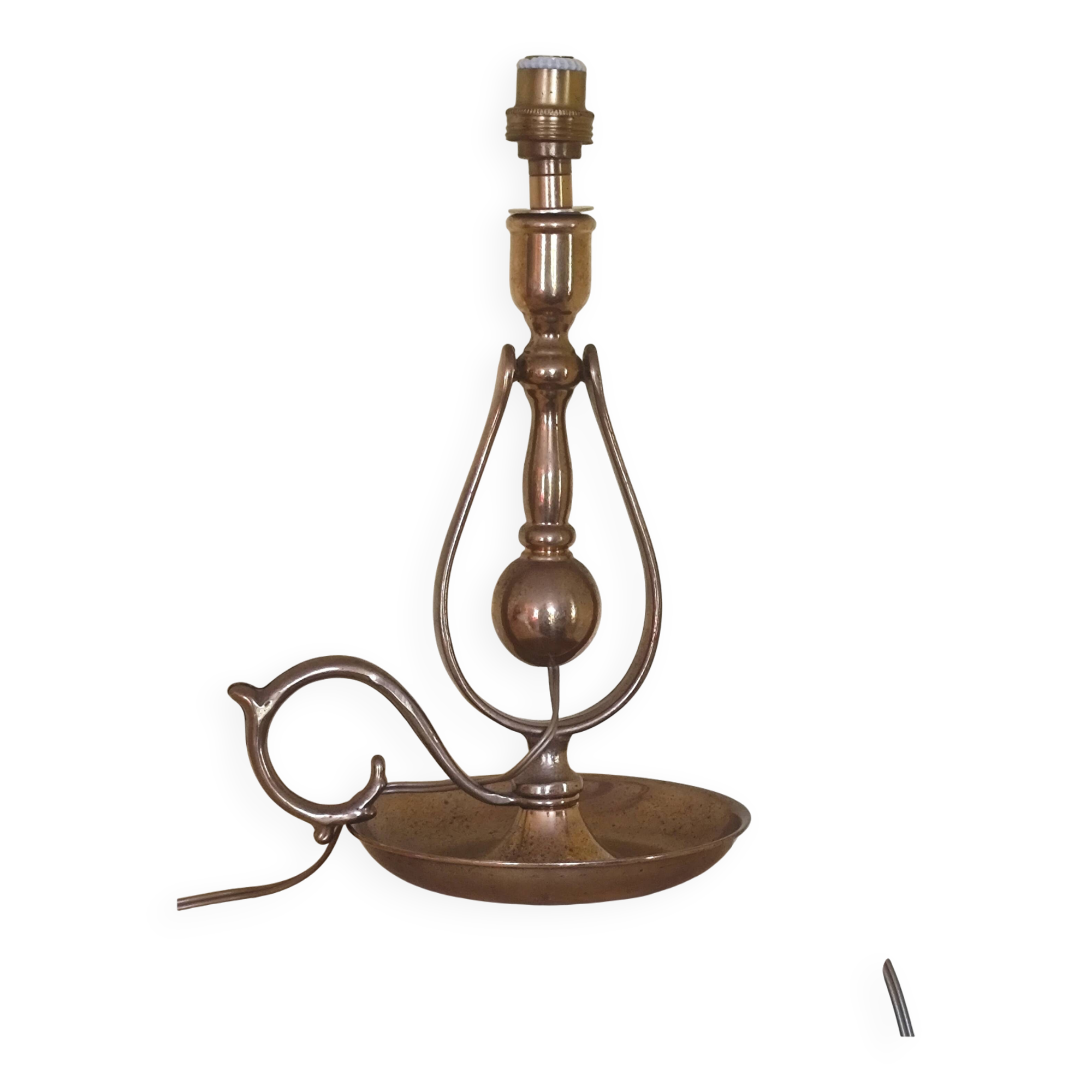 Marine lamp in bronze and brass - bronze swing lamp
