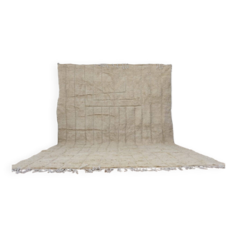 Handmade wool Berber rug 345x257 cm