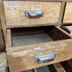 Large antique workshop cabinet with 44 drawers – patinated wood