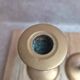 Pair of antique weighted brass candlesticks – neoclassical style