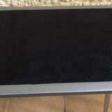 *Table with concrete top and industrial style stainless steel contour