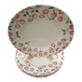 Set of 4 eit england cherry dessert plates