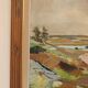Huile sur toile suédoise – “Paysage” par Budde Nielsen – Signée et encadrée
