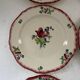 Service 6 assiettes plates gien lorraine fleurs peintes à la main