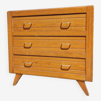3 drawer chest of drawers 1960