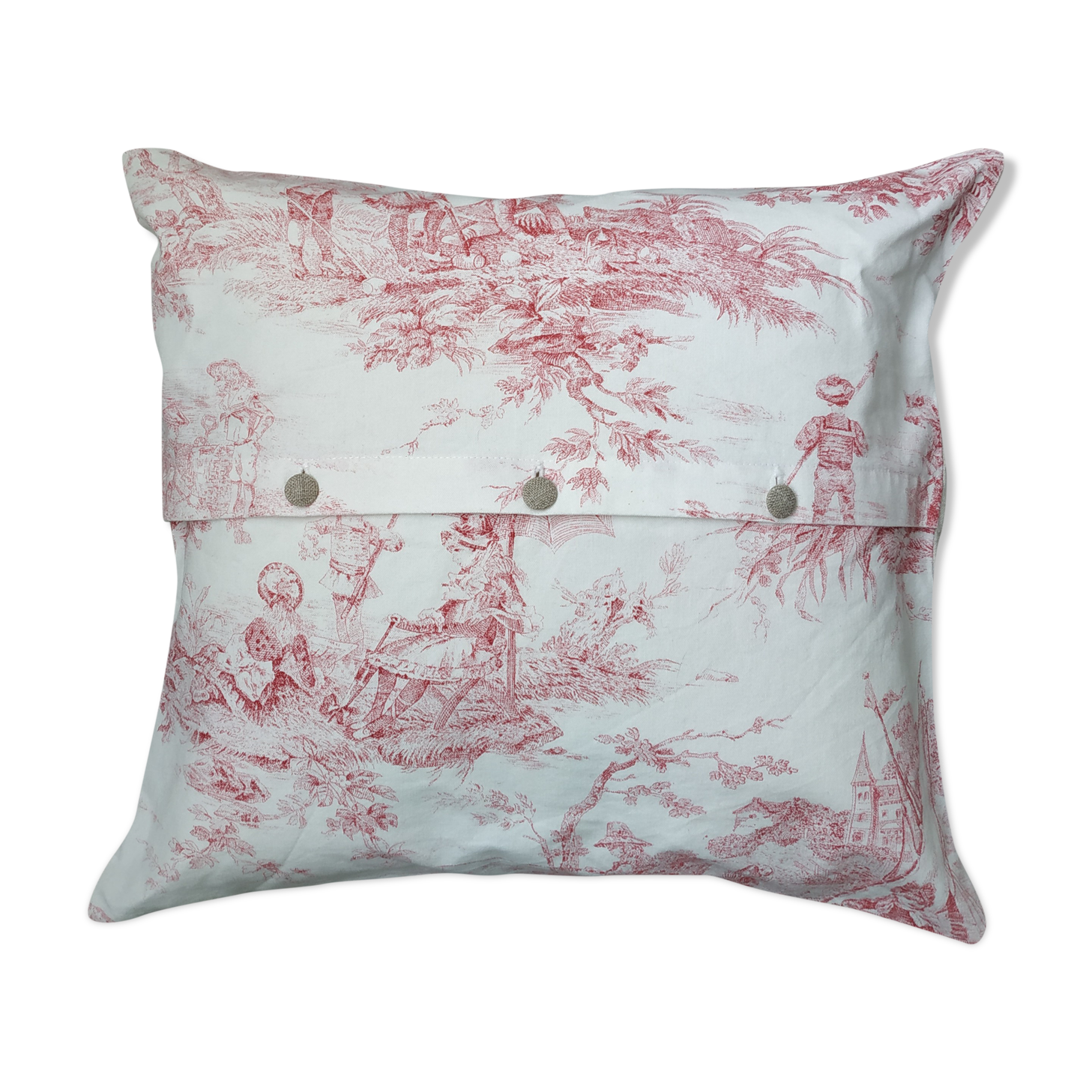 Coussin déhoussable et réversible