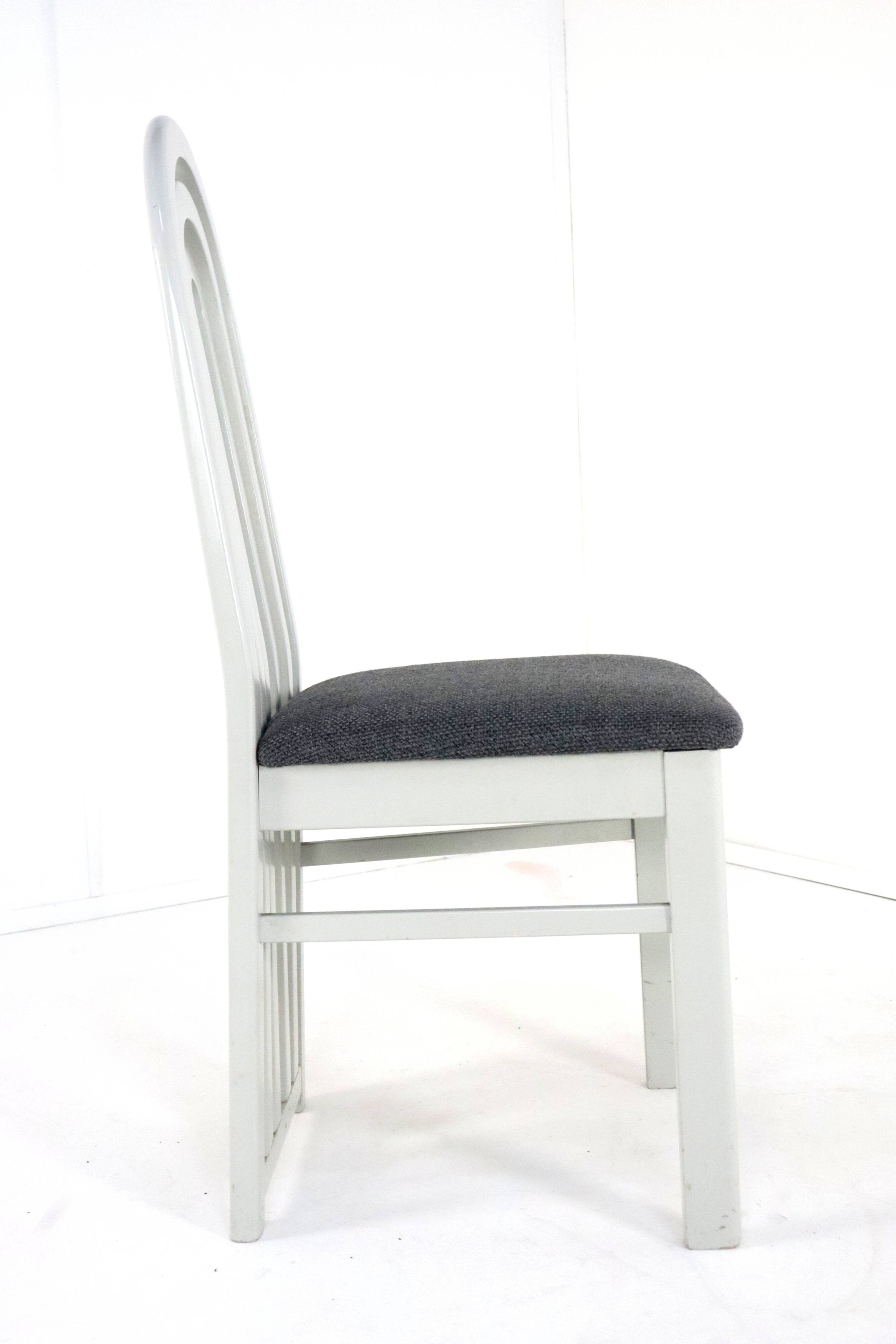 Set of 4 eighties design chairs 'Meern'