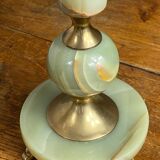 Onyx and brass lamp