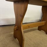 Ensemble table et 4 chaises en bois vintage