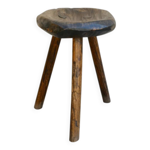 Tabouret tripode en bois - travail