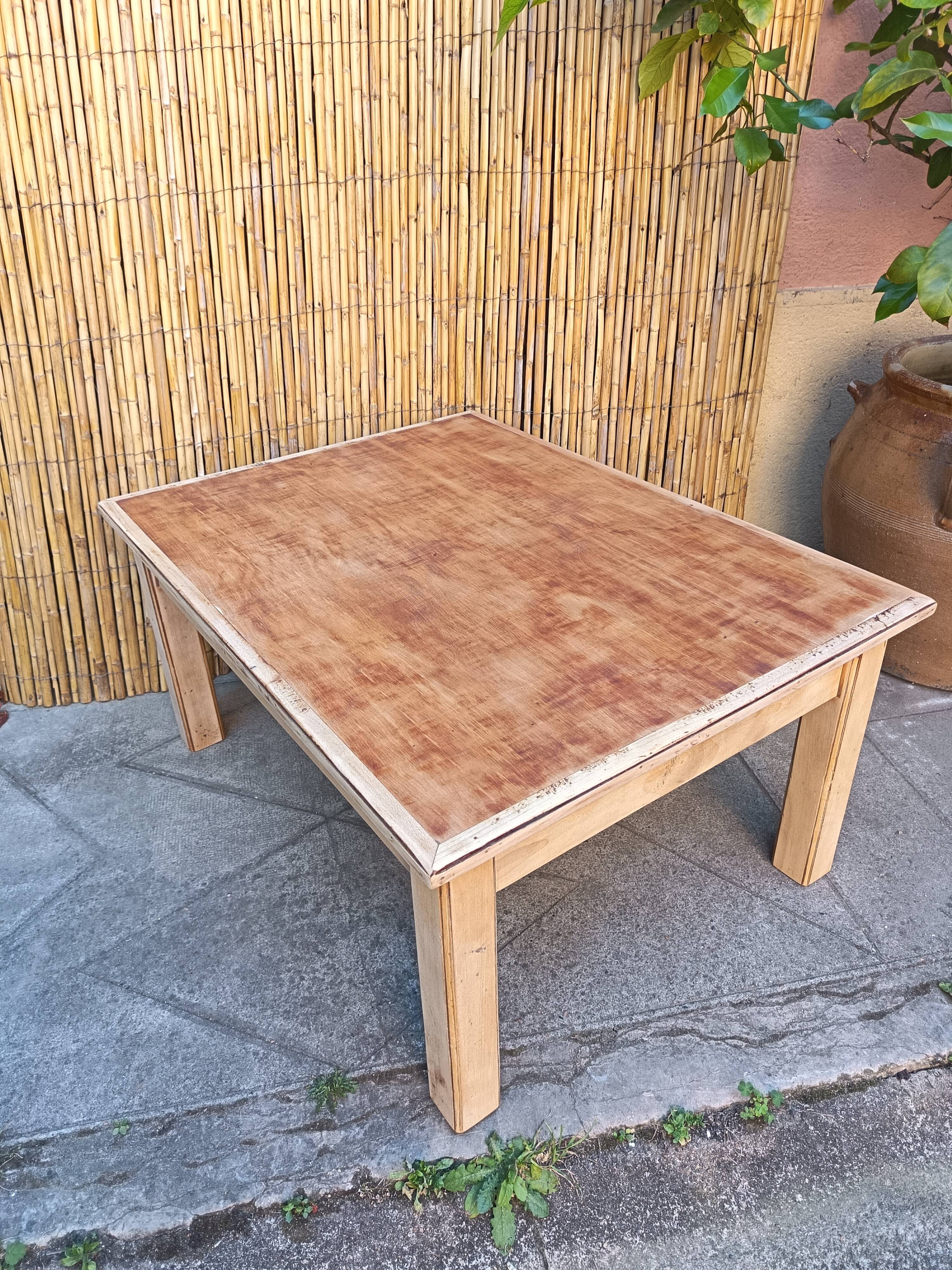 Wooden coffee table in Japanese style