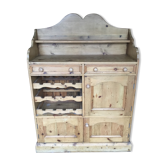 Massive fir kitchen buffet from the 1960s/70s in good condition
