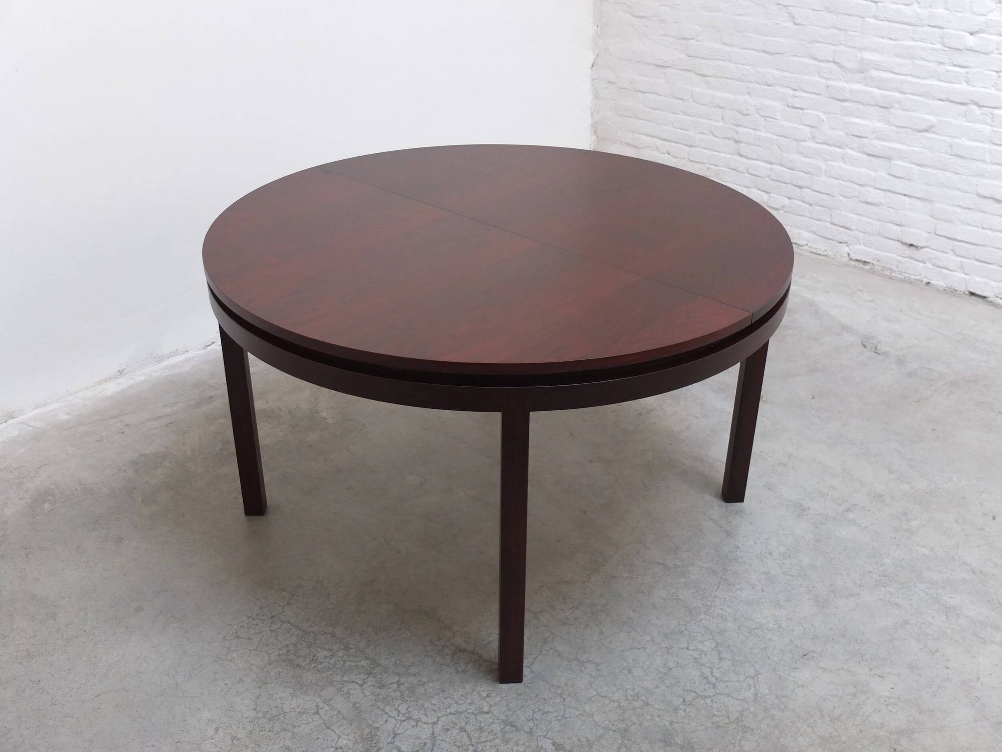 Extendable round to oval dining set by Alfred Hendrickx for Belform, 1960s.