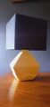Lampe vintage année 50 en céramique craquelée