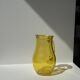 Pichet vintage en verre jaune