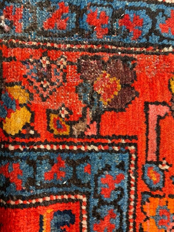 Carpet old Persian Malayer corridor 109x525 cm