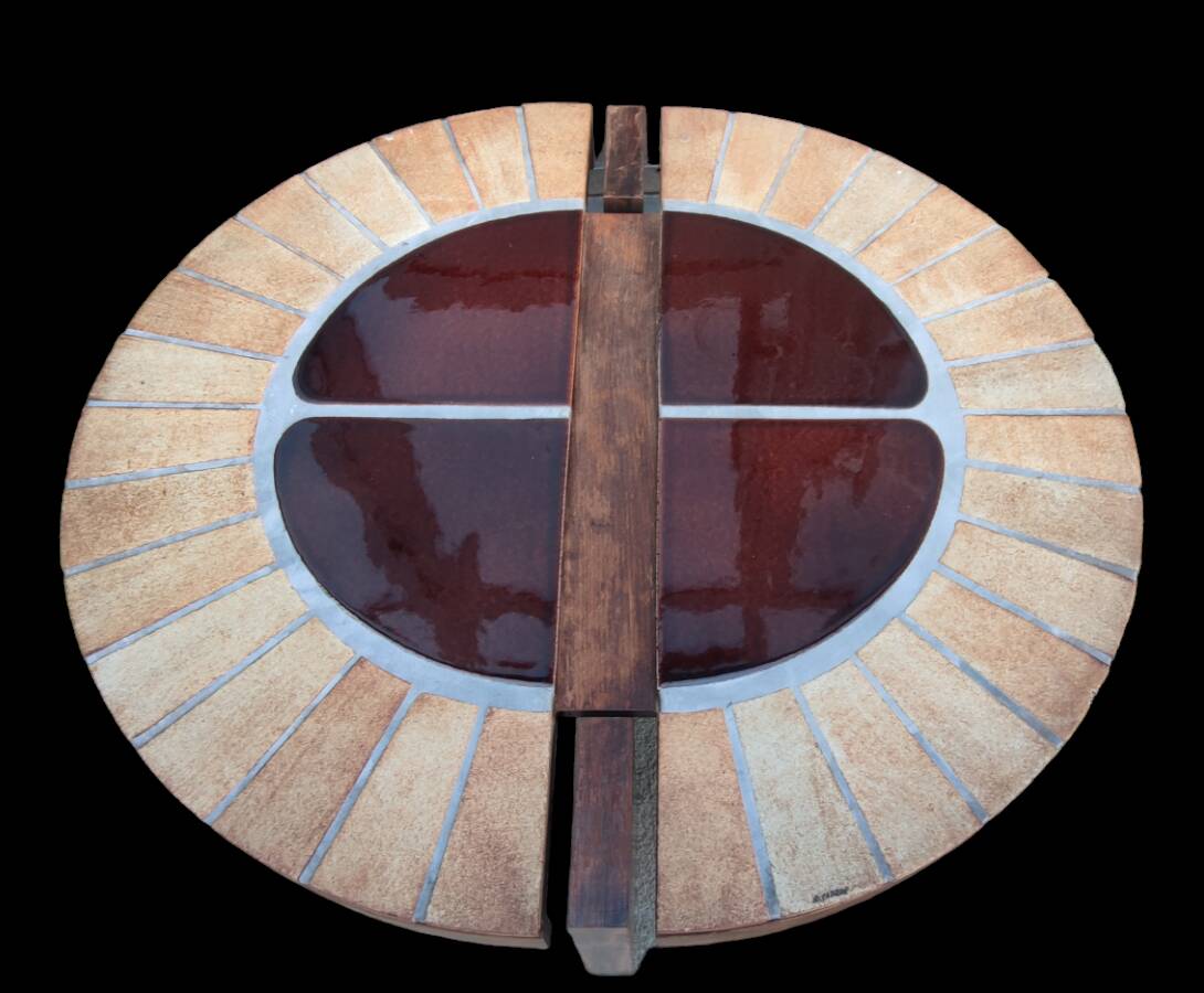 Old Roger Capron Vallauris/coffee bean coffee table